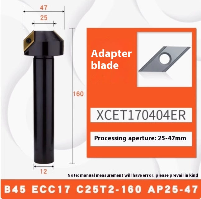 6043 CNC numerical control ECC31005R long edge chamfering cutter bar 30 degree 45°60 large hole chamfering cutter XCET310404 Shandong Denso Pricision Tools Co.,Ltd.